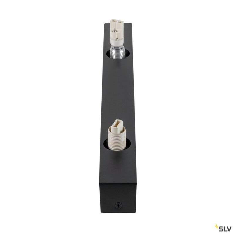 SLV 1009145 SUN WL, double, G9, wall-mounted light, round, 2 x max. 5 W, IP20, black