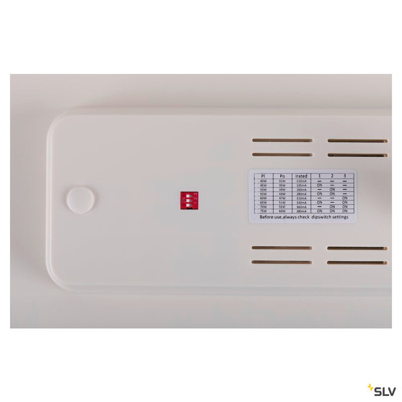SLV 1009147 SIGHT PANEL, 3~ spot, rectangular, 3000K, 38W, 70°, white
