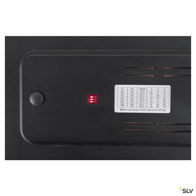 SLV 1009148 SIGHT PANEL, 3~ spot, rectangular, 4000K, 38W, 70°, black