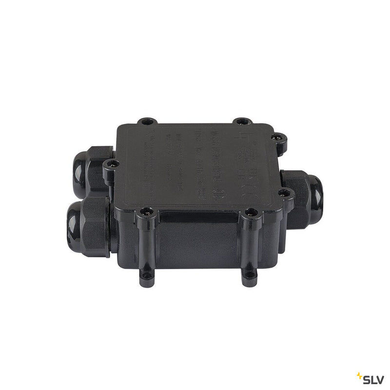 SLV 1009169 DASAR® L, recessed floor light, asymmetrical, 3000K, 70°/40°, IP65/IP67, square, stainless steel / black