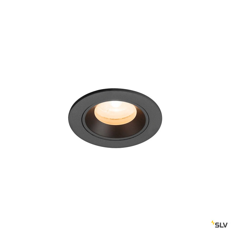 SLV 1009271 NUMINOS® XS, Recessed ceiling light, 2700 K, 20°, IP20, round, black