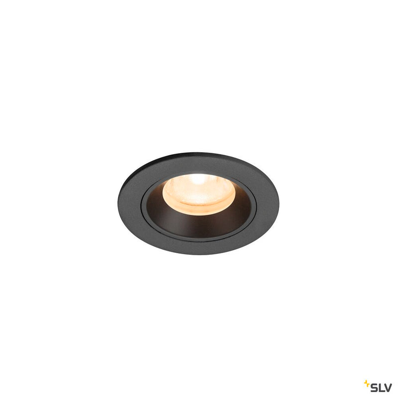 SLV 1009274 NUMINOS® XS, Recessed ceiling light, 2700 K, 40°, IP20, round, black
