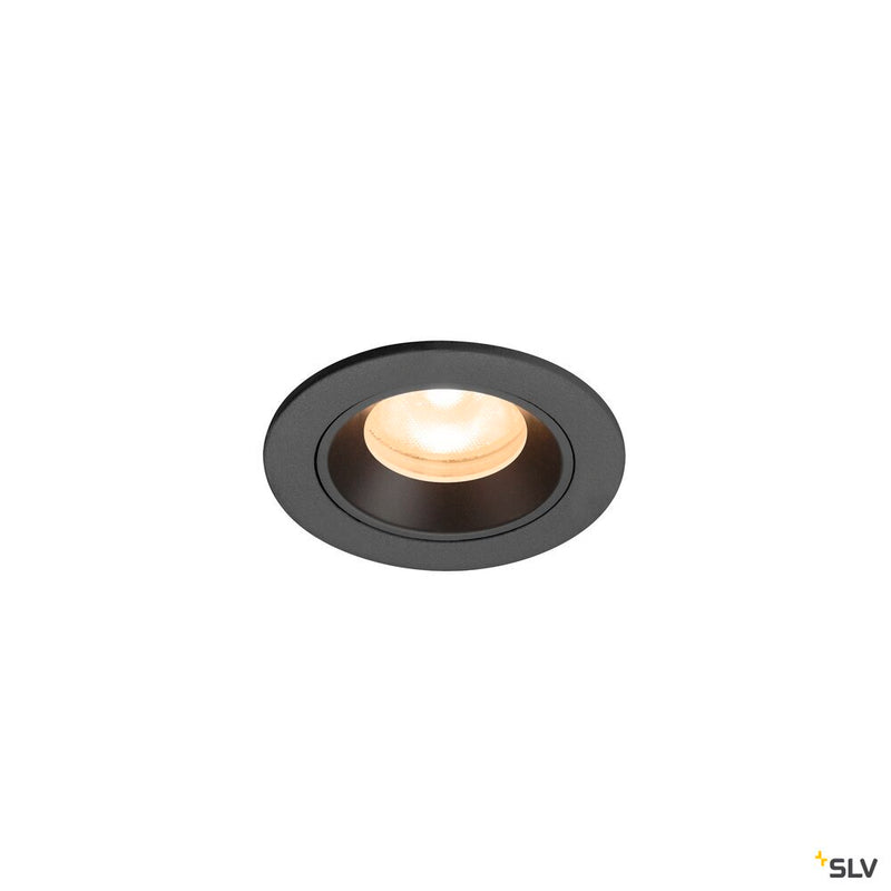 SLV 1009277 NUMINOS® XS, Recessed ceiling light, 2700 K, 55°, IP20, round, black
