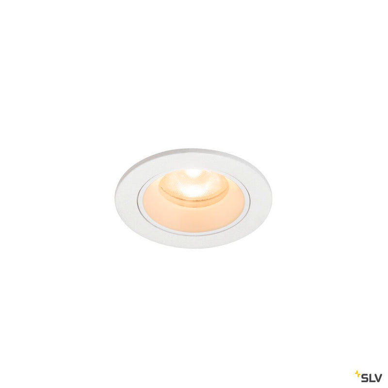 SLV 1009287 NUMINOS® XS, Recessed ceiling light, 2700 K, 55°, IP20, round, white
