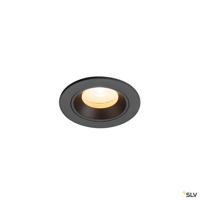 SLV 1009289 NUMINOS® XS, Recessed ceiling light, 3000 K, 20°, IP20, round, black