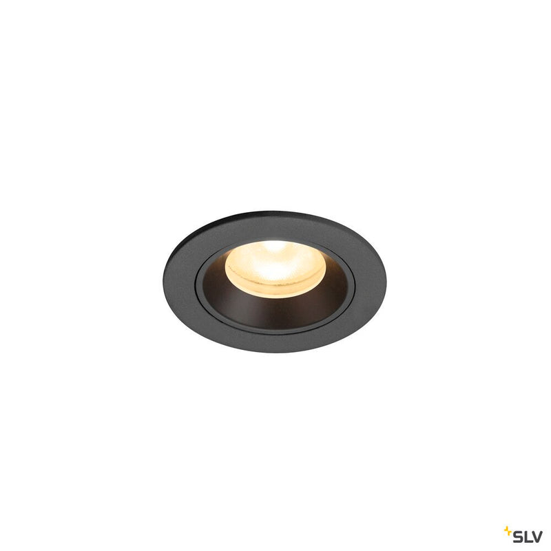 SLV 1009295 NUMINOS® XS, Recessed ceiling light, 3000 K, 55°, IP20, round, black