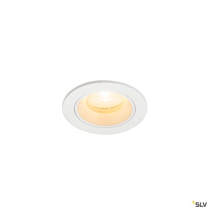 SLV 1009299 NUMINOS® XS, Recessed ceiling light, 3000 K, 20°, IP20, round, white