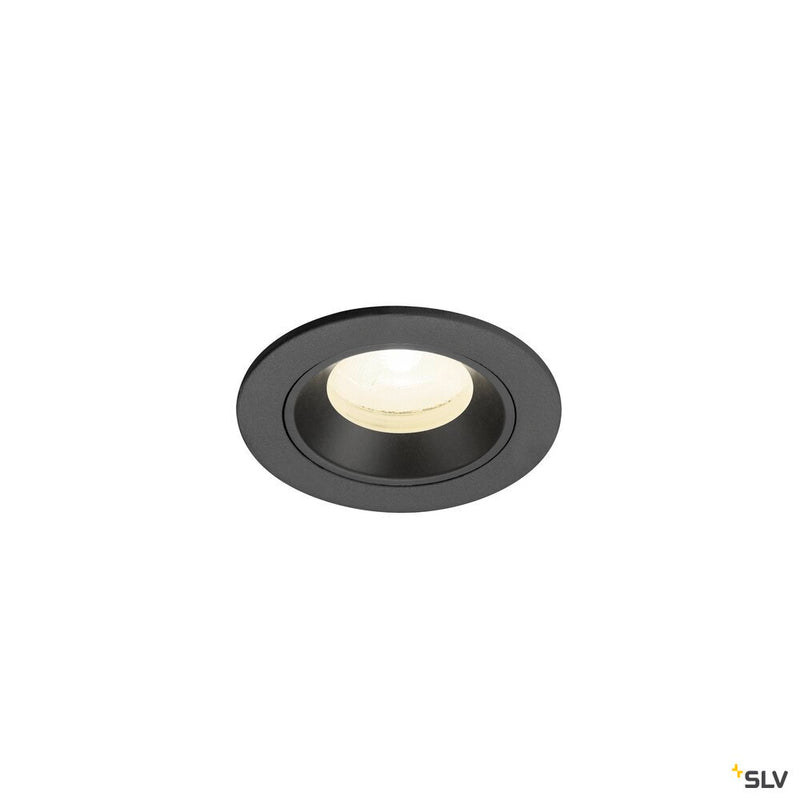 SLV 1009307 NUMINOS® XS, Recessed ceiling light, 4000 K, 20°, IP20, round, black