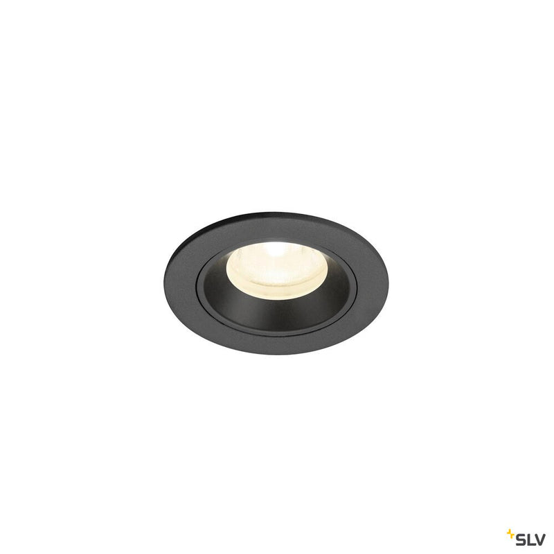 SLV 1009310 NUMINOS® XS, Recessed ceiling light, 4000 K, 40°, IP20, round, black