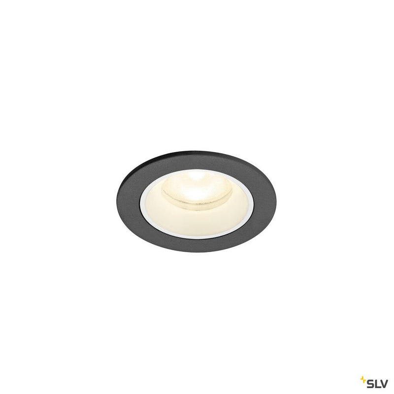 SLV 1009314 NUMINOS® XS, Recessed ceiling light, 4000 K, 55°, IP20, round, black / white