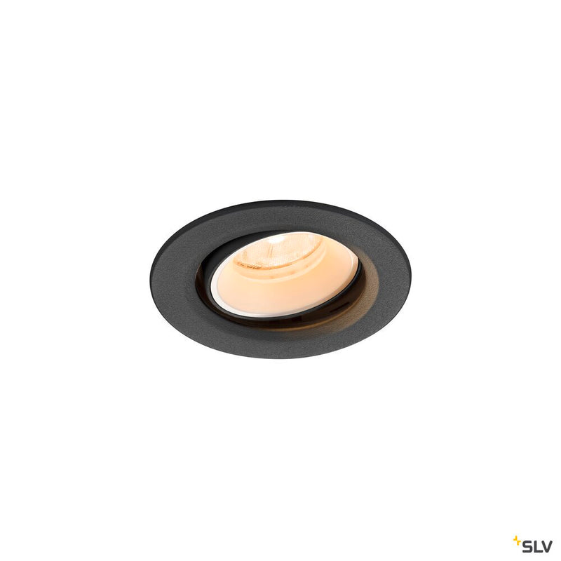 SLV 1009326 NUMINOS® MOVE XS, Recessed ceiling light, 2700 K, 20°, IP20, round, black / white