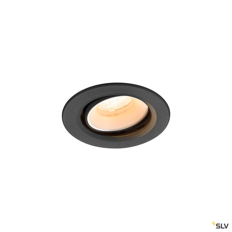 SLV 1009329 NUMINOS® MOVE XS, Recessed ceiling light, 2700 K, 40°, IP20, round, black / white