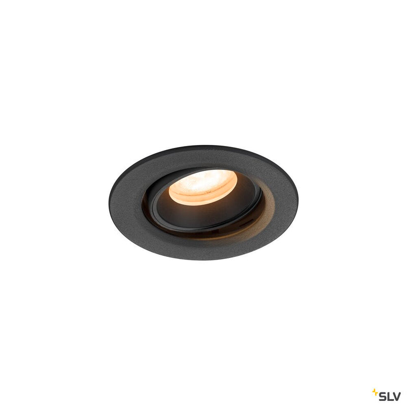 SLV 1009331 NUMINOS® MOVE XS, Recessed ceiling light, 2700 K, 55°, IP20, round, black