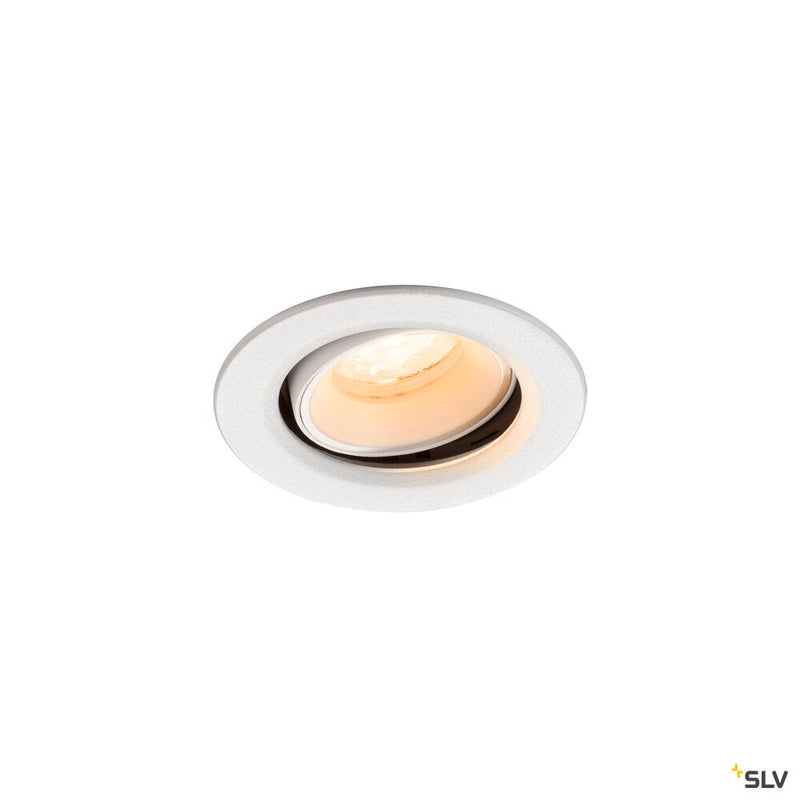 SLV 1009338 NUMINOS® MOVE XS, Recessed ceiling light, 2700 K, 40°, IP20, round, white