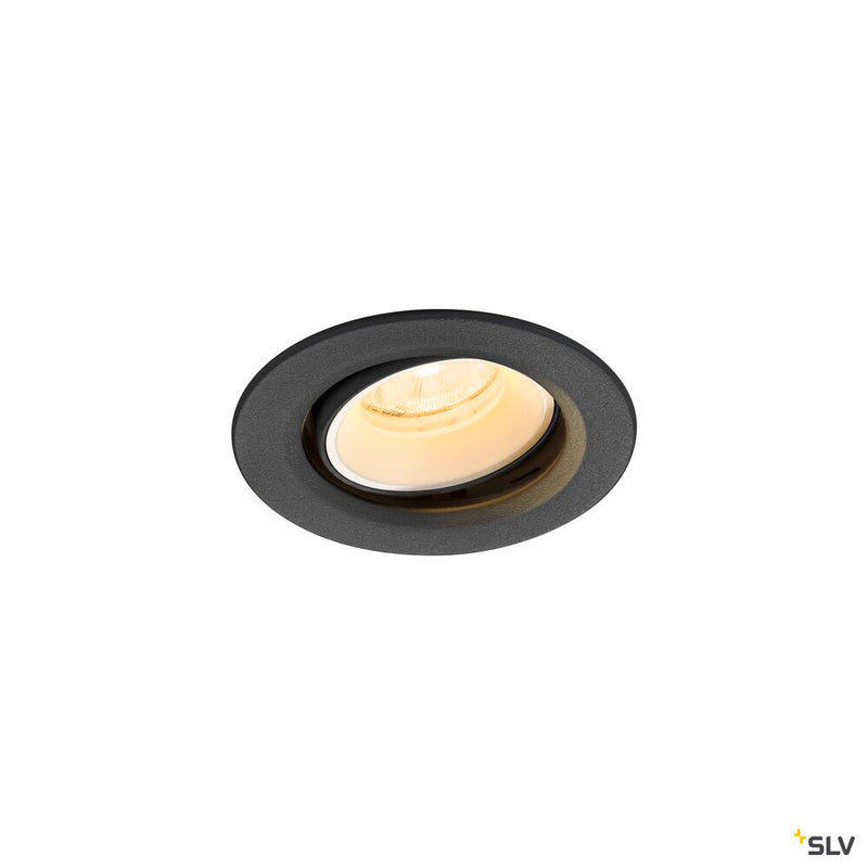 SLV 1009344 NUMINOS® MOVE XS, Recessed ceiling light, 3000 K, 20°, IP20, round, black / white