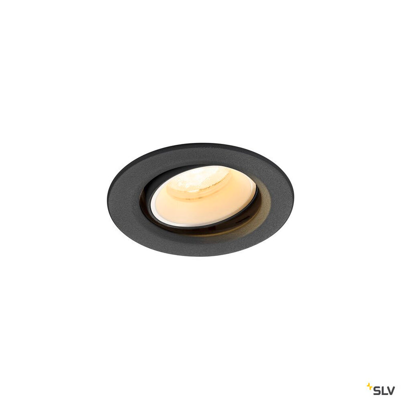 SLV 1009347 NUMINOS® MOVE XS, Recessed ceiling light, 3000 K, 40°, IP20, round, black / white