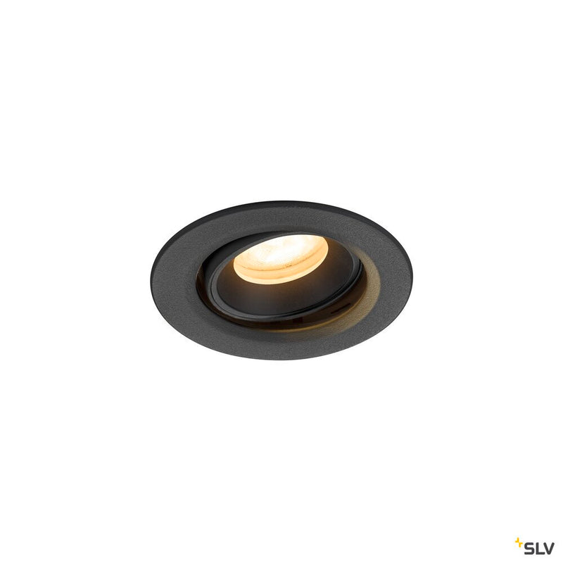 SLV 1009349 NUMINOS® MOVE XS, Recessed ceiling light, 3000 K, 55°, IP20, round, black