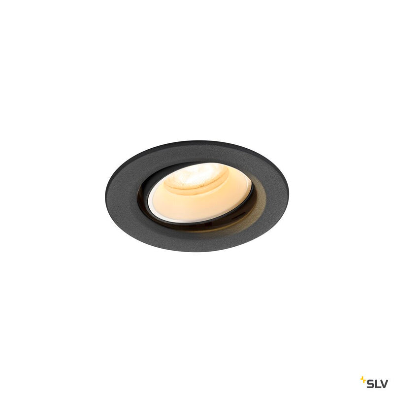 SLV 1009350 NUMINOS® MOVE XS, Recessed ceiling light, 3000 K, 55°, IP20, round, black / white