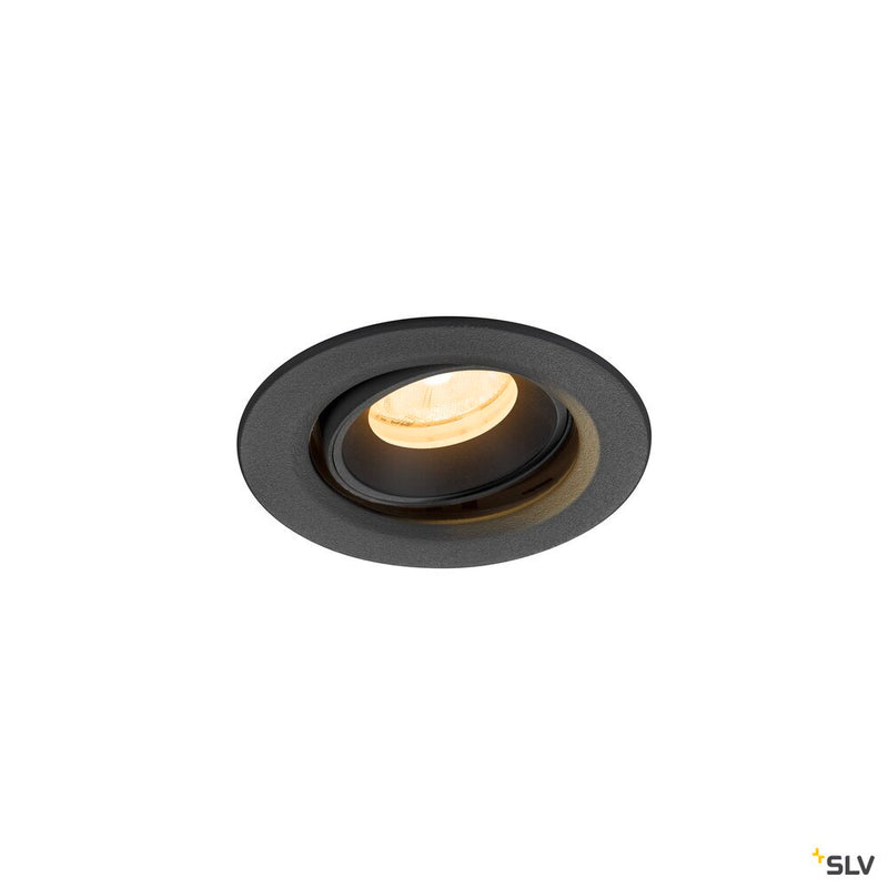 SLV 1009361 NUMINOS® MOVE XS, Recessed ceiling light, 4000 K, 20°, IP20, round, black