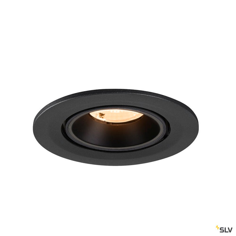 SLV 1009382 NUMINOS® GIMBLE S, Recessed ceiling light, 2700 K, 40°, IP20, round, black