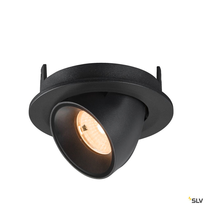 SLV 1009385 NUMINOS® GIMBLE S, Recessed ceiling light, 2700 K, 55°, IP20, round, black