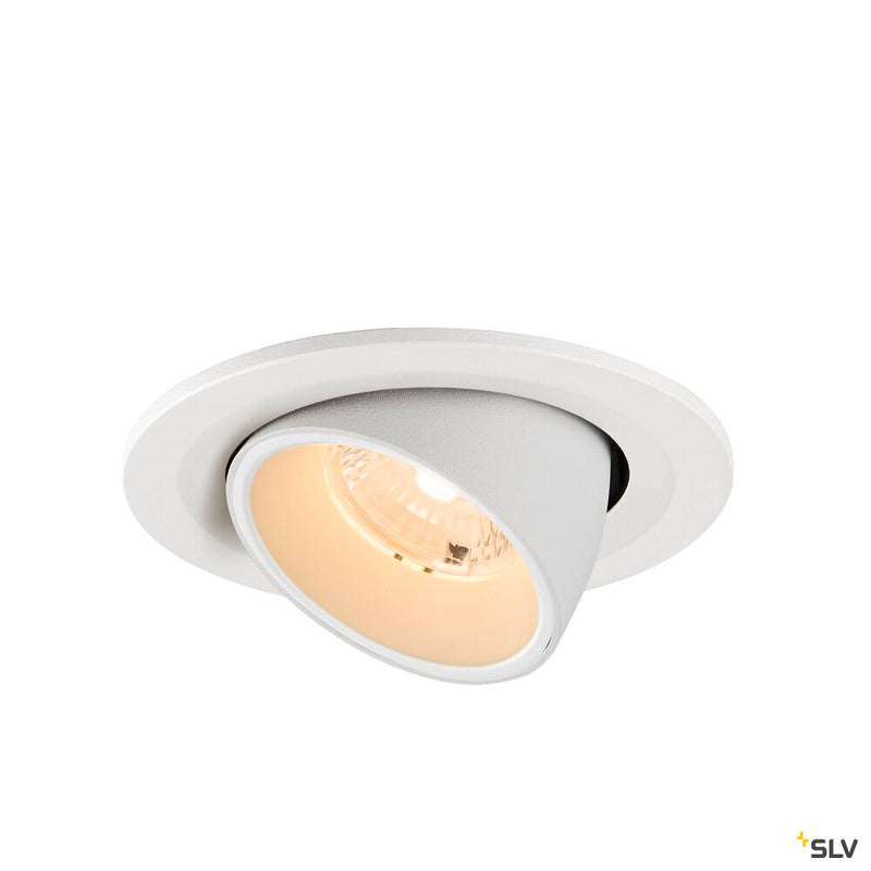 SLV 1009392 NUMINOS® GIMBLE S, Recessed ceiling light, 2700 K, 40°, IP20, round, white