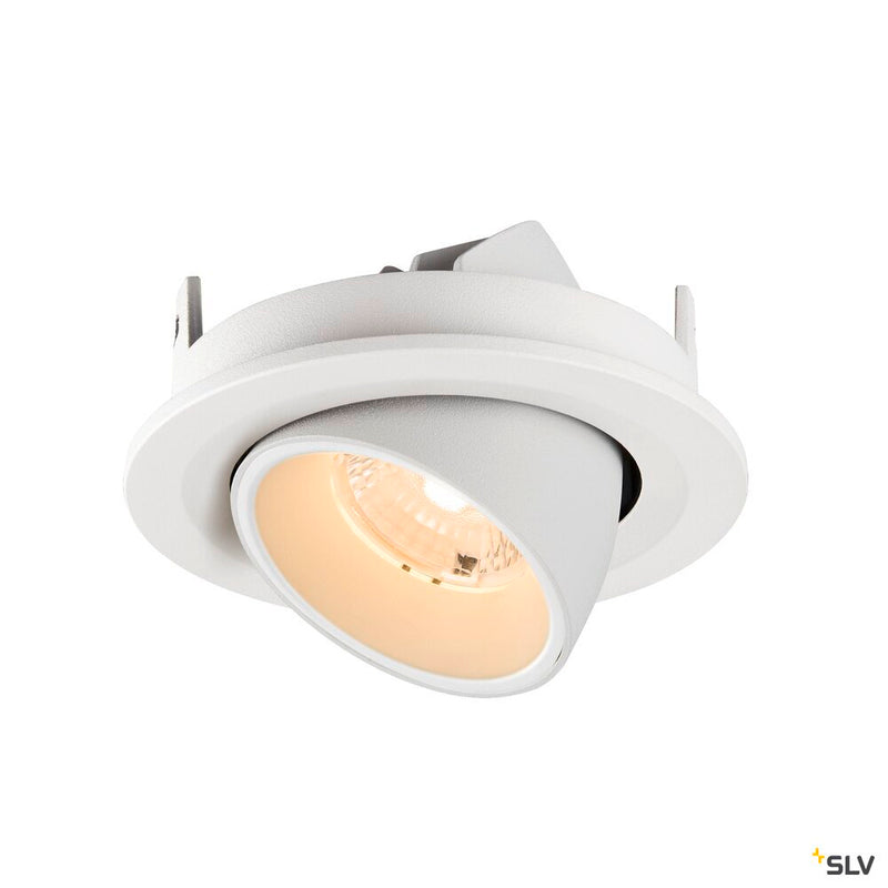 SLV 1009392 NUMINOS® GIMBLE S, Recessed ceiling light, 2700 K, 40°, IP20, round, white