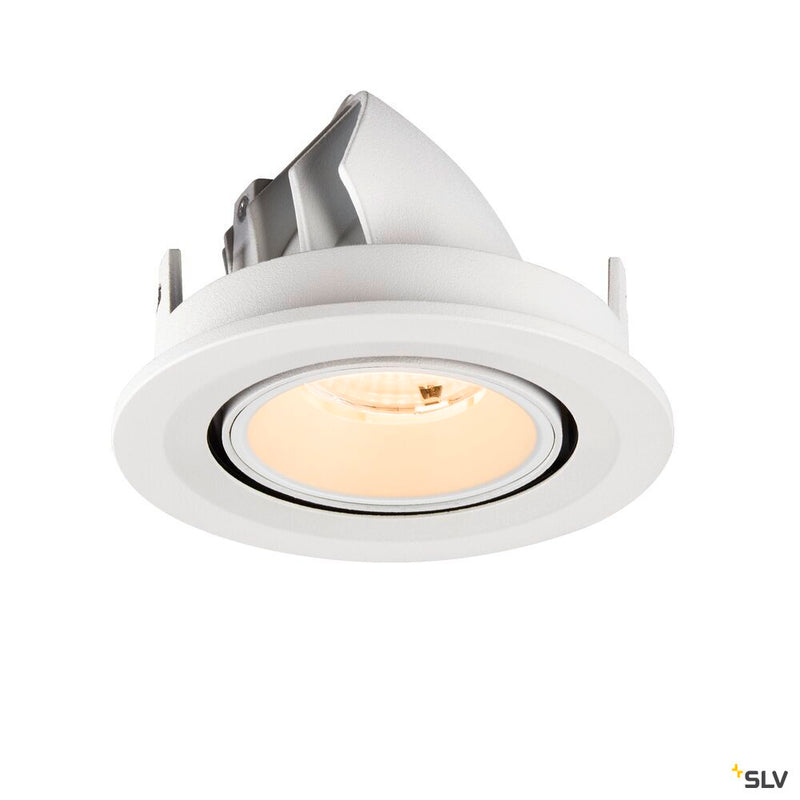 SLV 1009395 NUMINOS® GIMBLE S, Recessed ceiling light, 2700 K, 55°, IP20, round, white