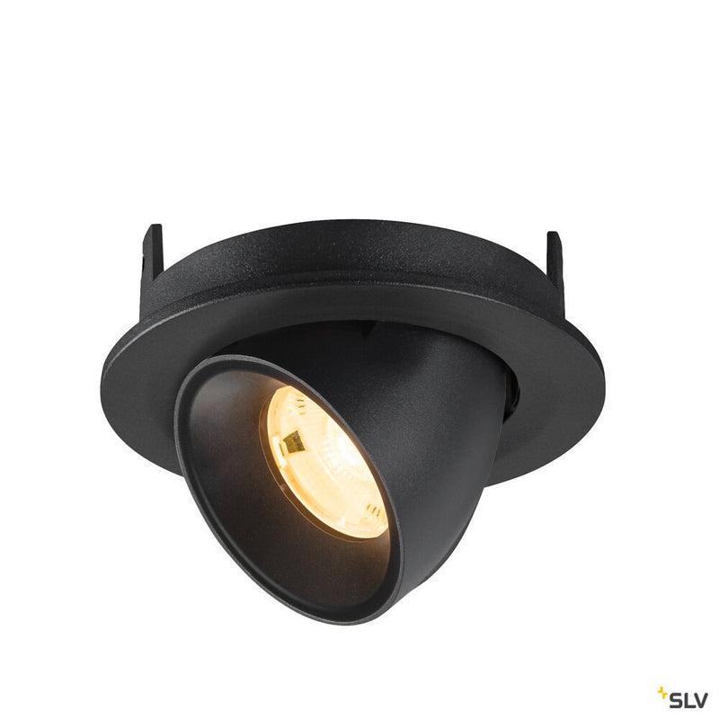 SLV 1009397 NUMINOS® GIMBLE S, Recessed ceiling light, 3000 K, 20°, IP20, round, black