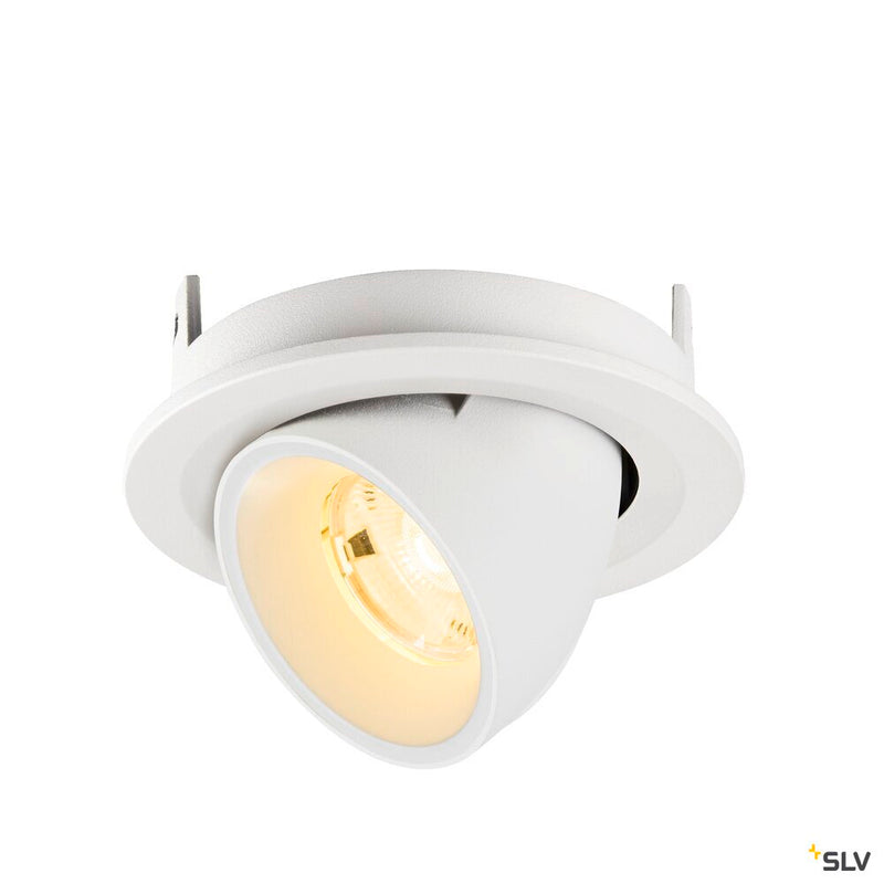 SLV 1009407 NUMINOS® GIMBLE S, Recessed ceiling light, 3000 K, 20°, IP20, round, white