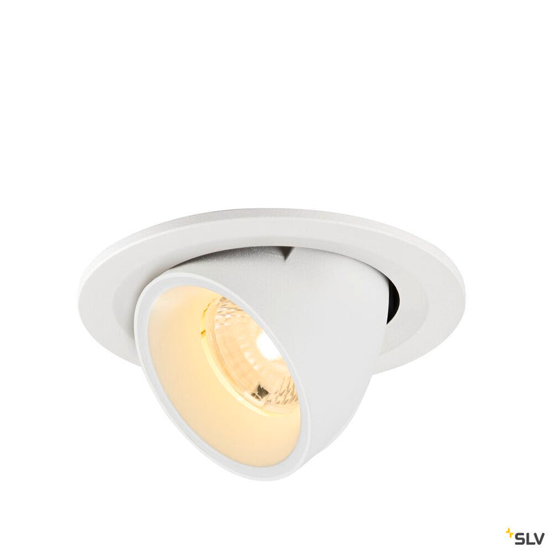 SLV 1009410 NUMINOS® GIMBLE S, Recessed ceiling light, 3000 K, 40°, IP20, round, white