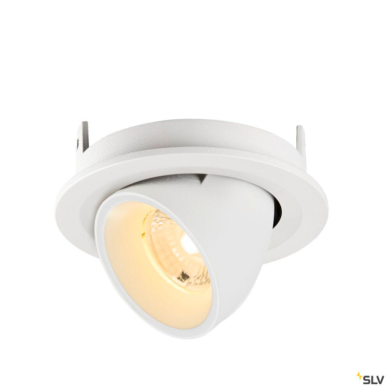 SLV 1009410 NUMINOS® GIMBLE S, Recessed ceiling light, 3000 K, 40°, IP20, round, white