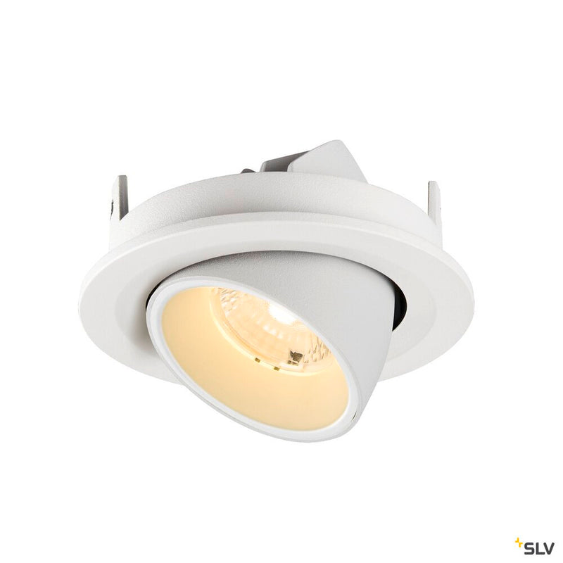 SLV 1009410 NUMINOS® GIMBLE S, Recessed ceiling light, 3000 K, 40°, IP20, round, white