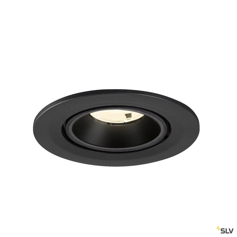 SLV 1009415 NUMINOS® GIMBLE S, Recessed ceiling light, 4000 K, 20°, IP20, round, black