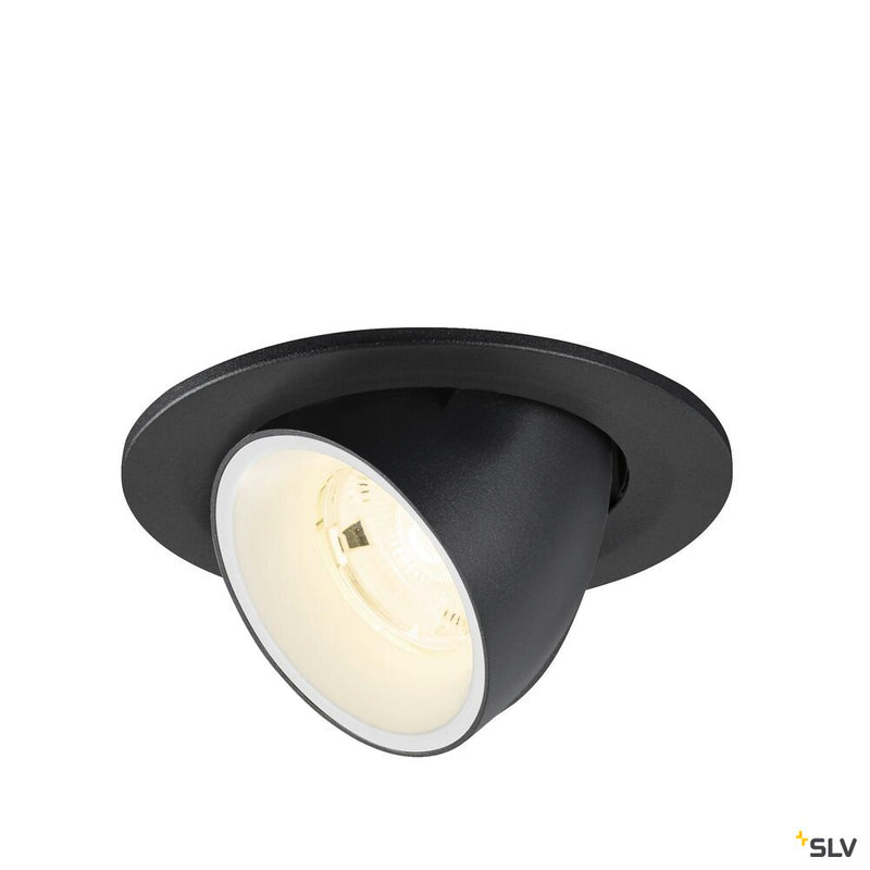 SLV 1009416 NUMINOS® GIMBLE S, Recessed ceiling light, 4000 K, 20°, IP20, round, black / white