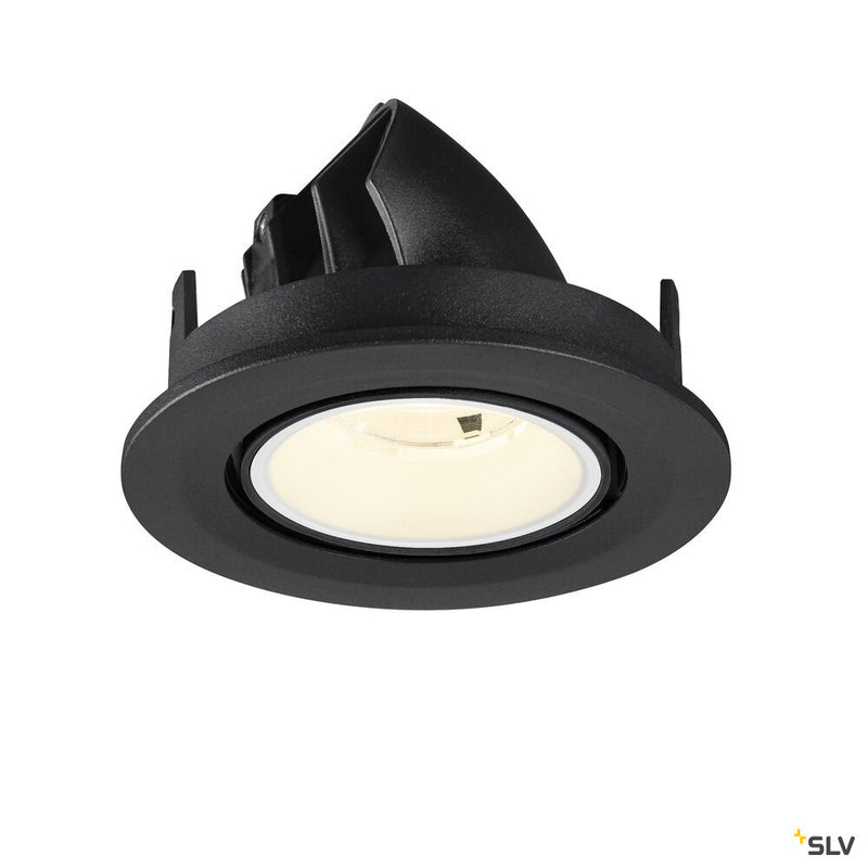 SLV 1009416 NUMINOS® GIMBLE S, Recessed ceiling light, 4000 K, 20°, IP20, round, black / white
