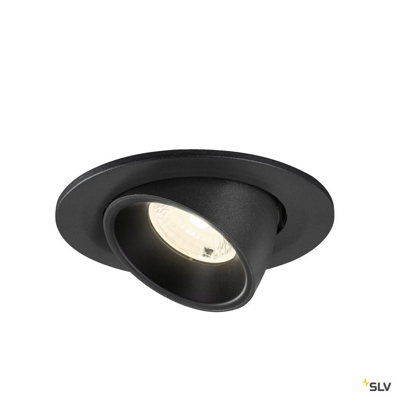 SLV 1009418 NUMINOS® GIMBLE S, Recessed ceiling light, 4000 K, 40°, IP20, round, black