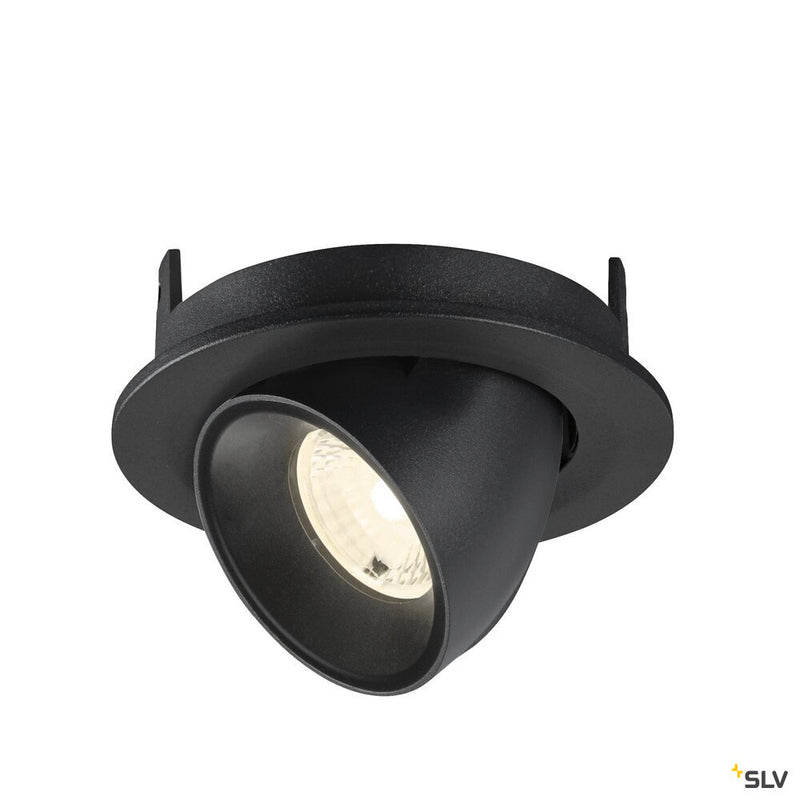 SLV 1009418 NUMINOS® GIMBLE S, Recessed ceiling light, 4000 K, 40°, IP20, round, black