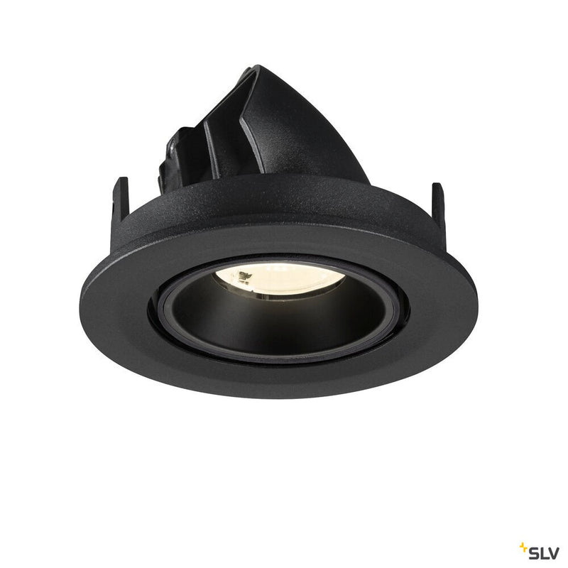 SLV 1009418 NUMINOS® GIMBLE S, Recessed ceiling light, 4000 K, 40°, IP20, round, black