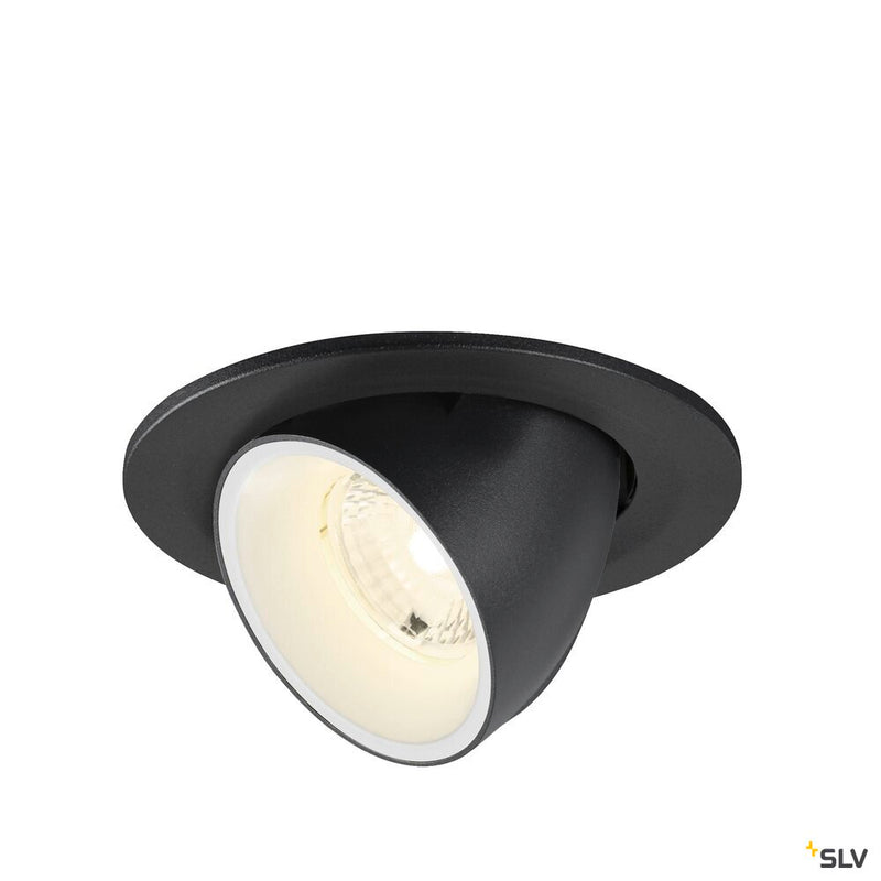 SLV 1009419 NUMINOS® GIMBLE S, Recessed ceiling light, 4000 K, 40°, IP20, round, black / white