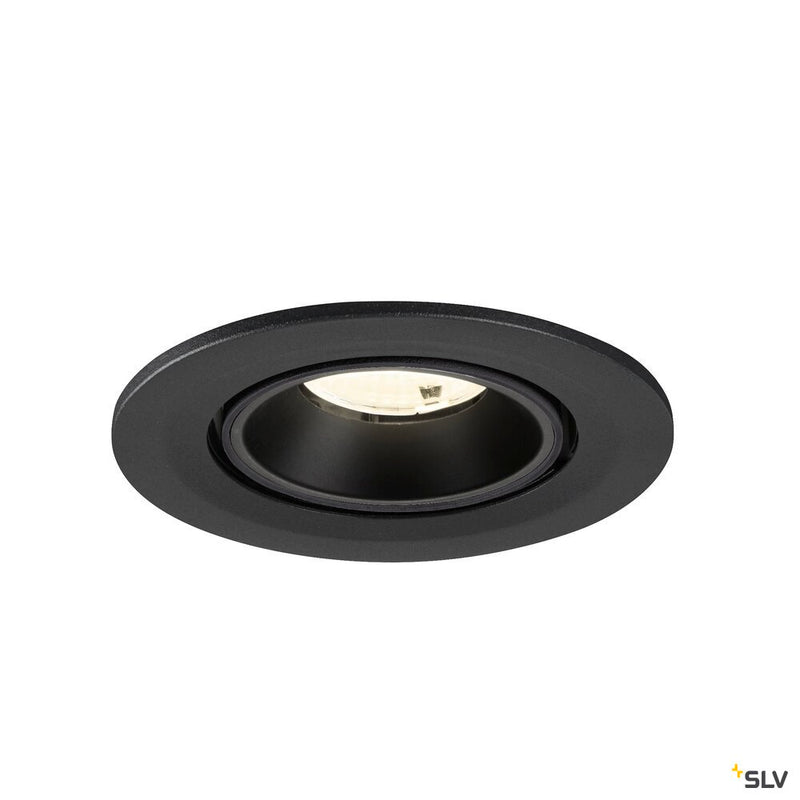 SLV 1009421 NUMINOS® GIMBLE S, Recessed ceiling light, 4000 K, 55°, IP20, round, black