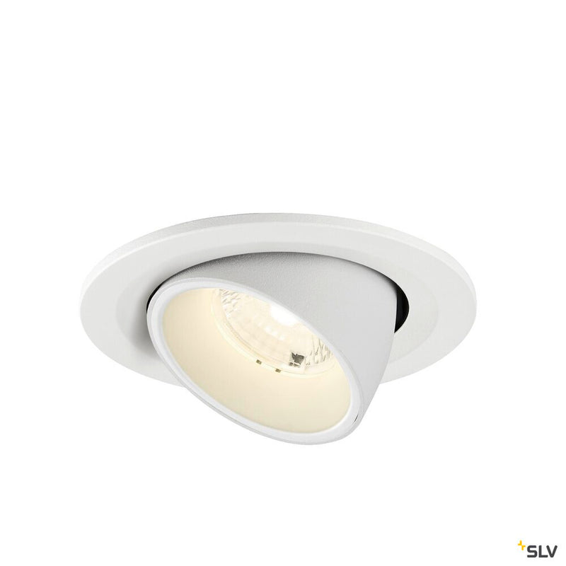 SLV 1009428 NUMINOS® GIMBLE S, Recessed ceiling light, 4000 K, 40°, IP20, round, white