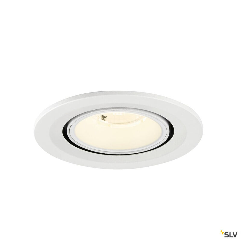 SLV 1009428 NUMINOS® GIMBLE S, Recessed ceiling light, 4000 K, 40°, IP20, round, white