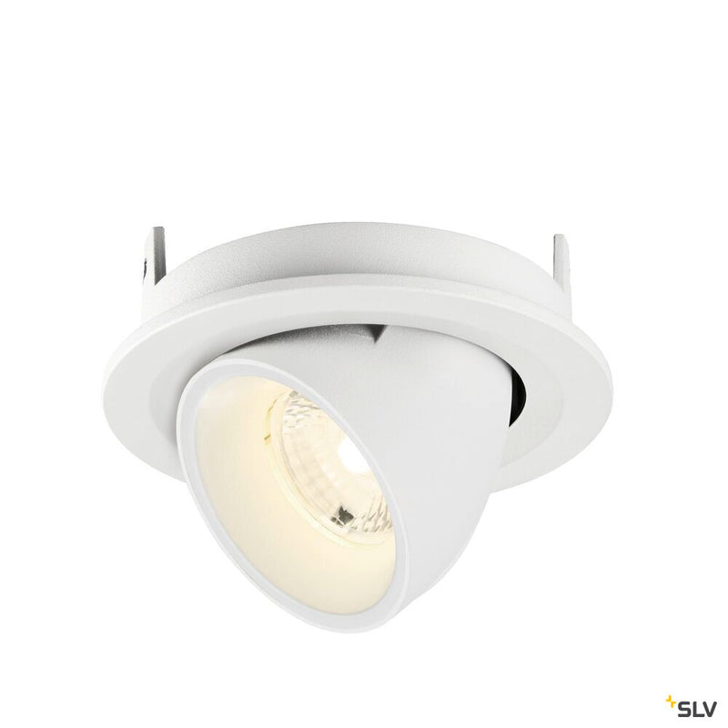 SLV 1009428 NUMINOS® GIMBLE S, Recessed ceiling light, 4000 K, 40°, IP20, round, white