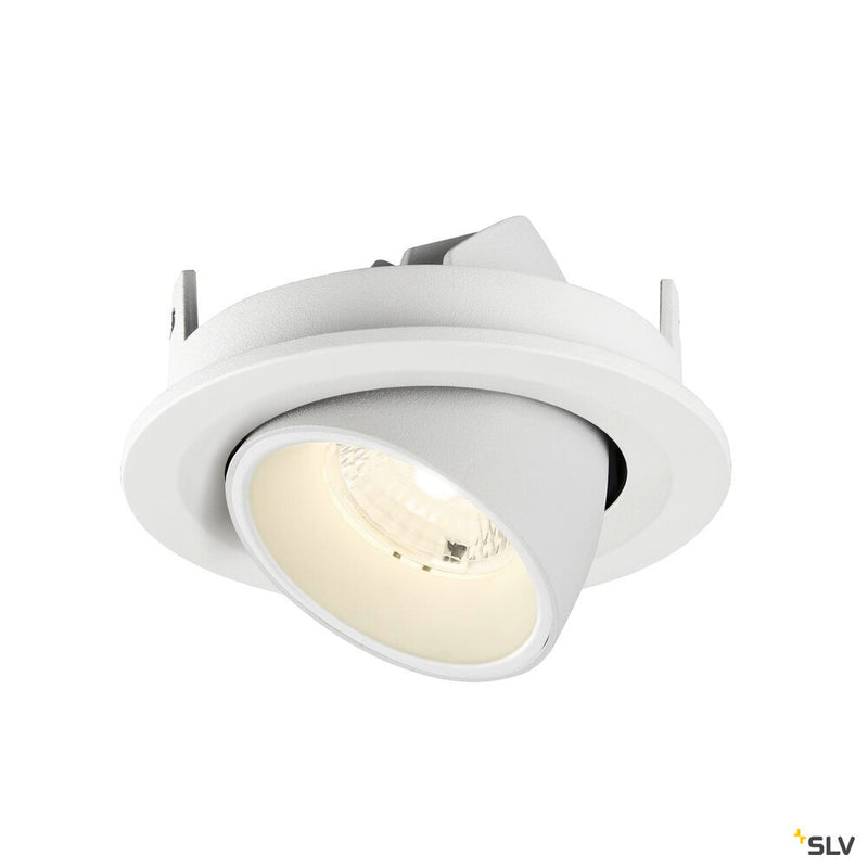 SLV 1009428 NUMINOS® GIMBLE S, Recessed ceiling light, 4000 K, 40°, IP20, round, white