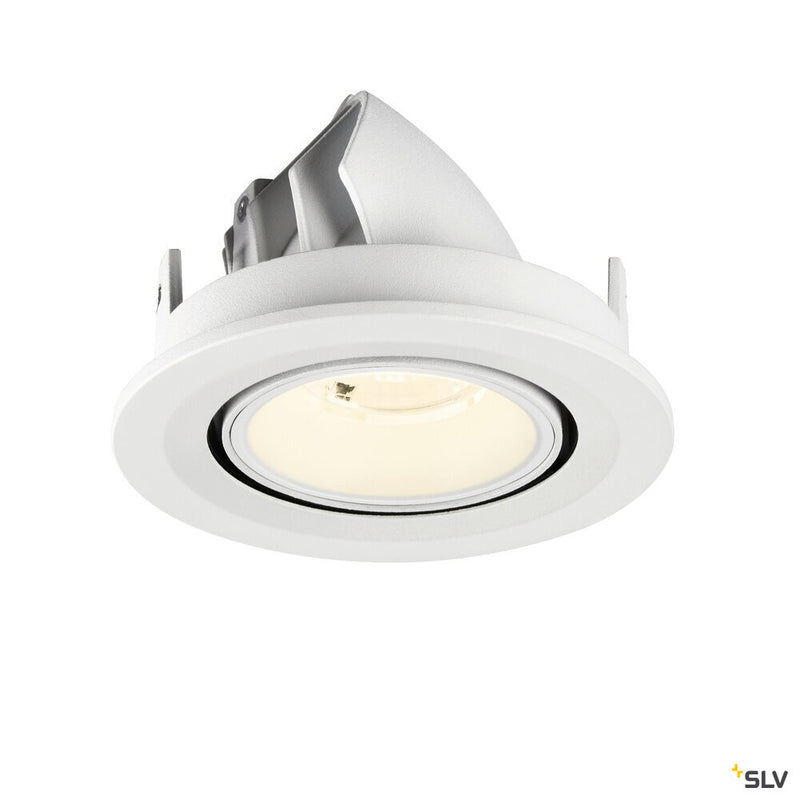 SLV 1009428 NUMINOS® GIMBLE S, Recessed ceiling light, 4000 K, 40°, IP20, round, white
