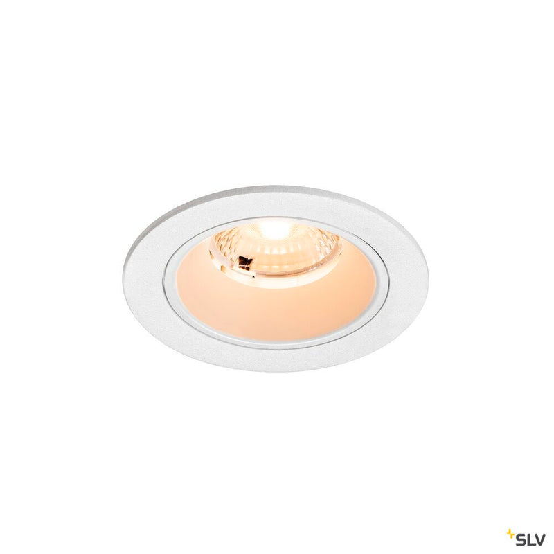 SLV 1009446 NUMINOS® S, Recessed ceiling light, 2700 K, 40°, IP20, round, white