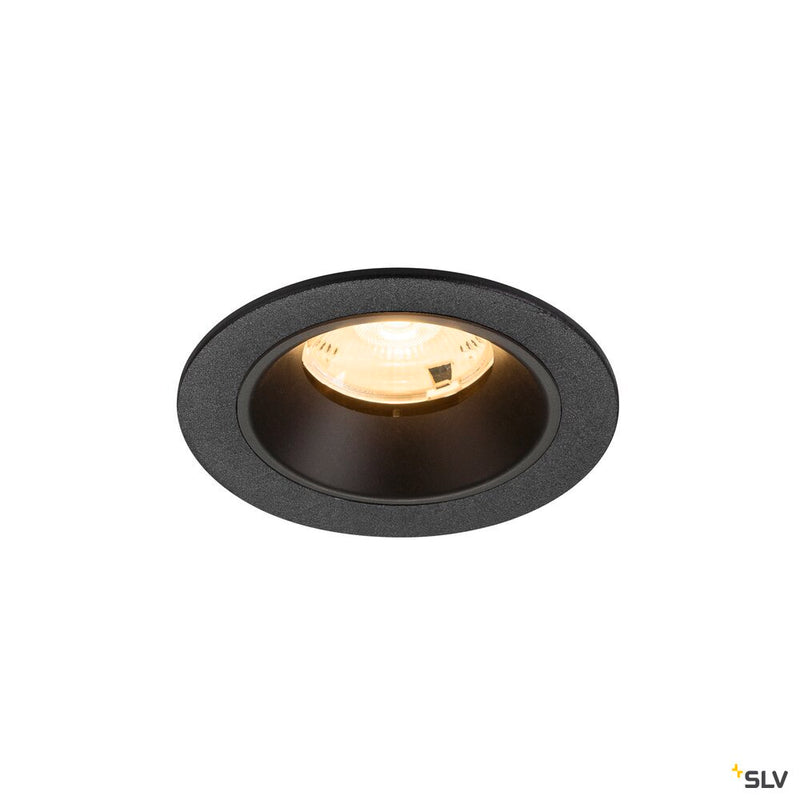 SLV 1009451 NUMINOS® S, Recessed ceiling light, 3000 K, 20°, IP20, round, black
