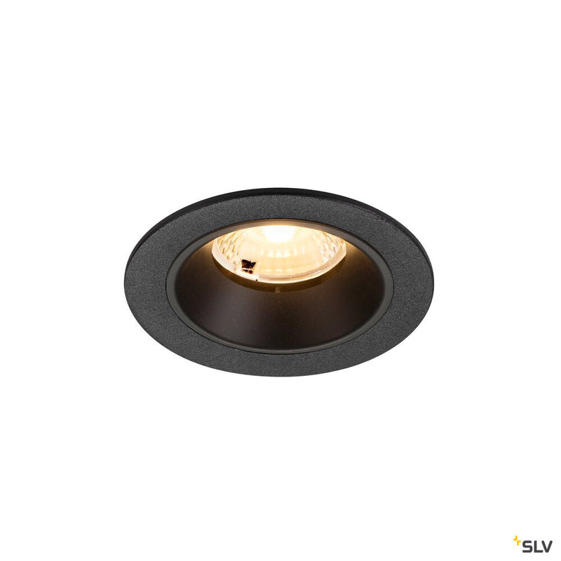 SLV 1009454 NUMINOS® S, Recessed ceiling light, 3000 K, 40°, IP20, round, black