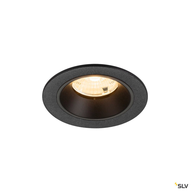 SLV 1009457 NUMINOS® S, Recessed ceiling light, 3000 K, 55°, IP20, round, black